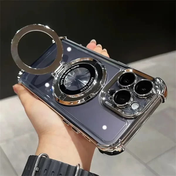Luxury Premium Magnet Wireless Charging Shockproof Transparent Soft Silicone Case Cover For iPhone Series - Image 10