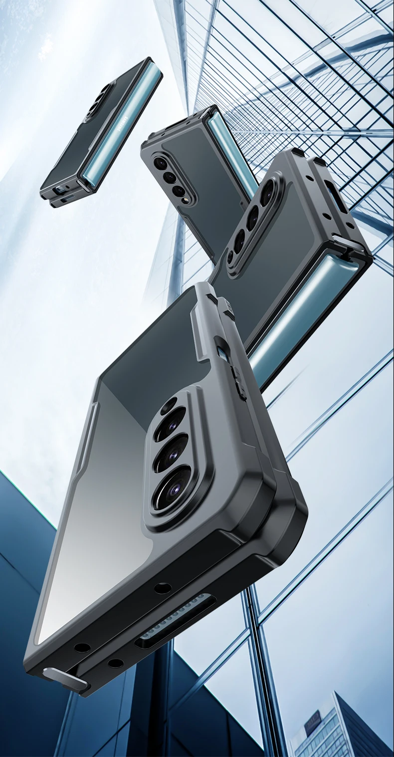 XUNDD Hybrid Armor With Hinge Protection Case Cover For Samsung Galaxy Z Fold 3/Z Fold 4 - Image 9