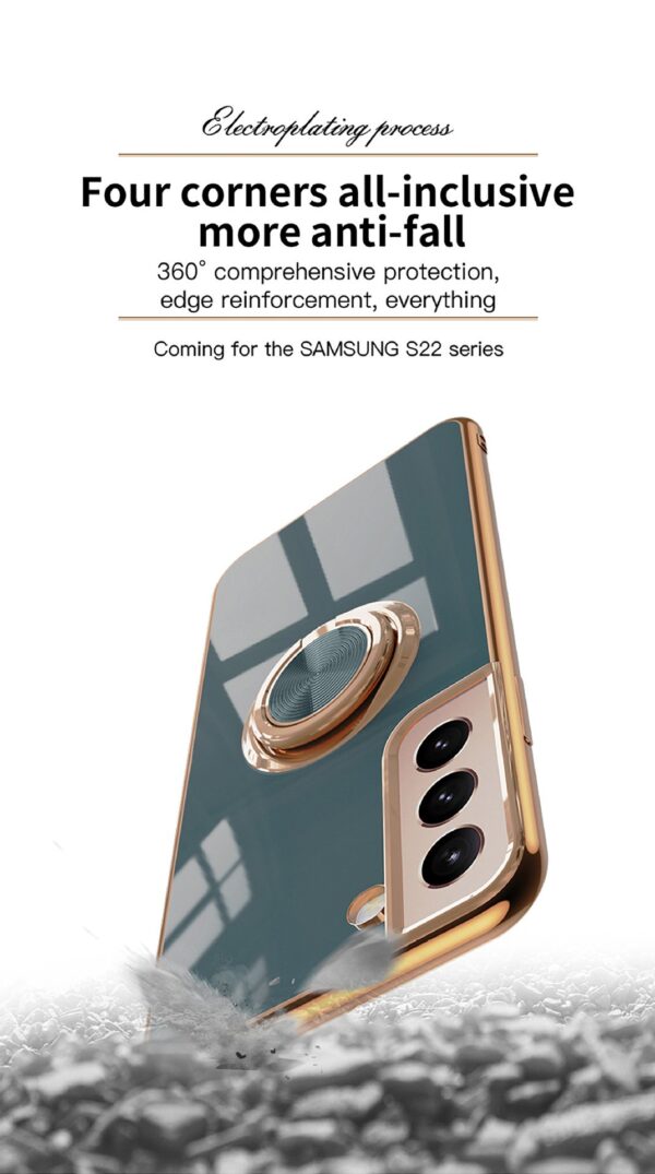 Luxury Premium Eletroplated Finger Ring Case Cover For Samsung Galaxy S21 - Image 19