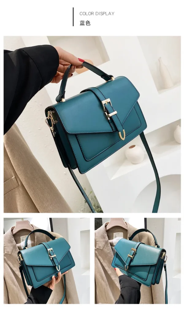 Luxury Premium PU Leather 2024 New Fashion Portable Crossbody Shoulder Handbag - Image 14