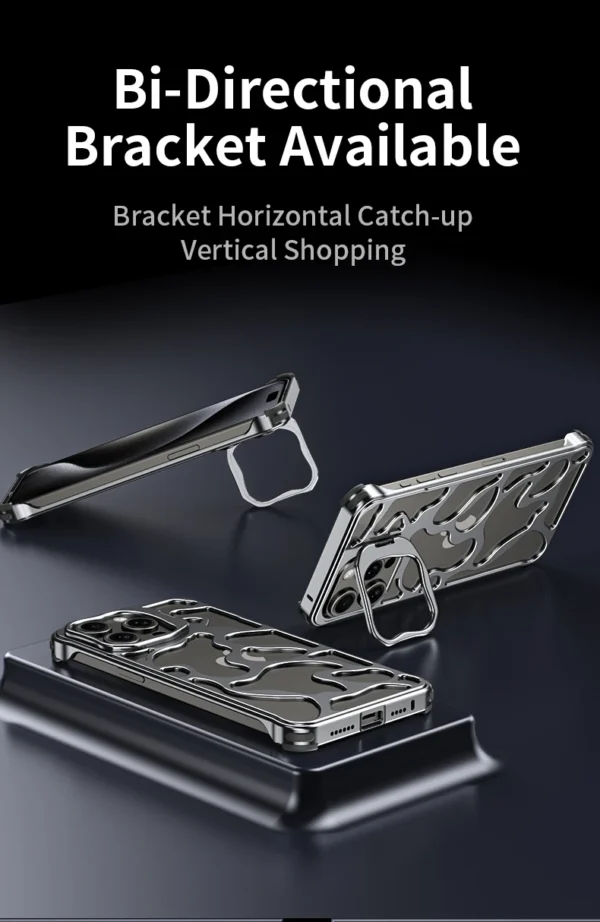 Luxury Ultra thinTitanium Metal Magnetic Magsafe Wireless Charging Metal Case Cover For iPhone Series - Image 9