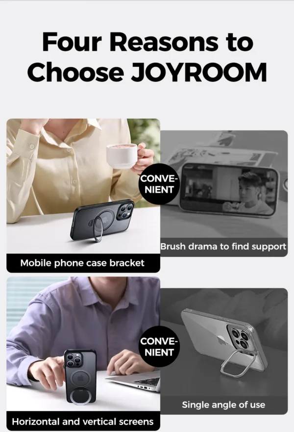 Luxury Premium Traslucent Case Cover With Ring Stand For iPhone Series - Image 15