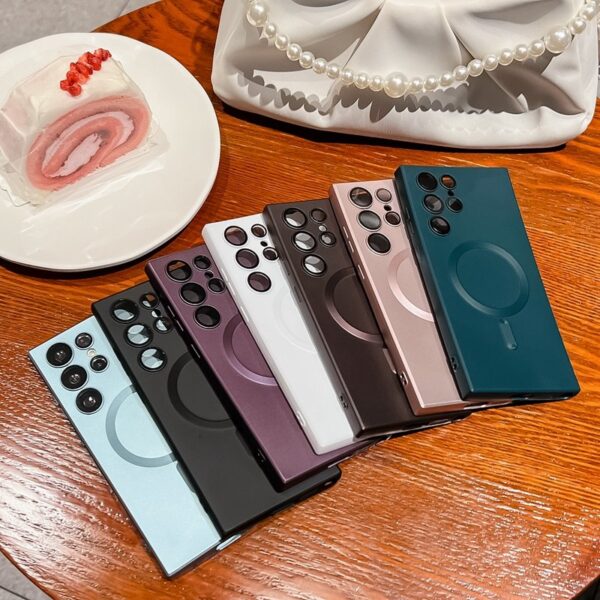 Magsafe Wireless Charging  Camera Lens Protection Case Cover For Samsung Galaxy S22 Ultra - Image 11