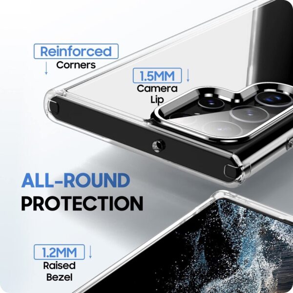 Luxury Premium Anti-Burst Transparent Case Cover For Samsung Galaxy S22 Ultra/S23 Ultra - Image 26