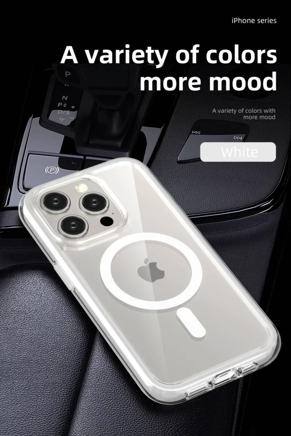 Airbag Anti-fall Clear Magsafe Candy Bumper Wireless Charging Case Cover For iPhone Series - Image 21