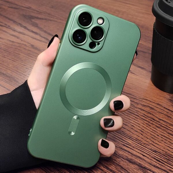 Luxury Premium Magsafe Magnetic Matte Silicone Shockproof Case Cover For iPhone Series - Image 14