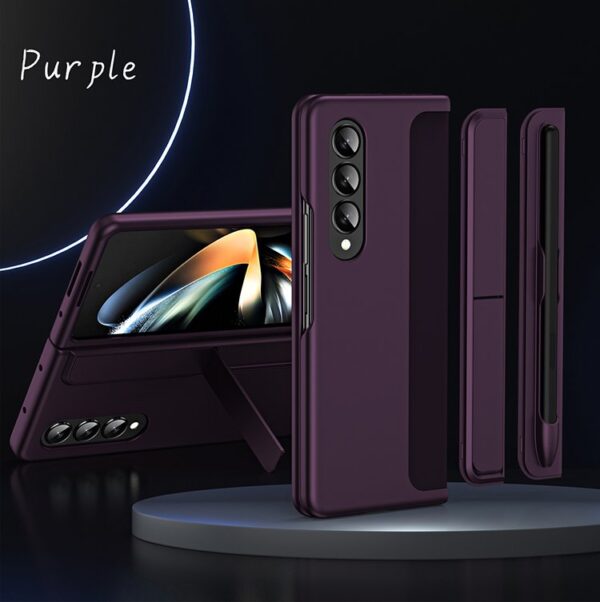 Luxury  Premium Movable Module Design Bracket Case Cover with Capacitance Pen For Samsung Z Galaxy Z Fold Series - Image 10