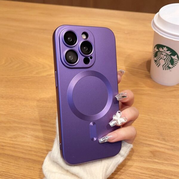 Luxury Premium Magsafe Magnetic Matte Silicone Shockproof Case Cover For iPhone Series - Image 13