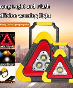 Luxury Premium Battery powered 3 mode triangle Emergency Strobe LED Work Warning Light stand