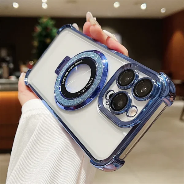 Luxury Premium Magnet Wireless Charging Shockproof Transparent Soft Silicone Case Cover For iPhone Series - Image 16