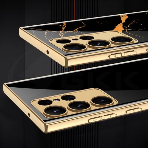 Luxury Premium Marble Shockproof Tempered Glass Case Cover for Samsung Galaxy S23 Ultra - Image 13
