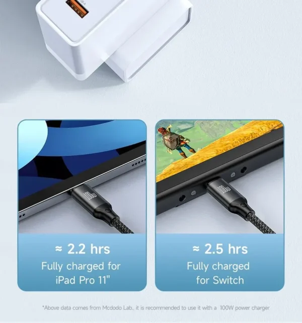Vidvie Multifunctional Data Cable Type-c To Cliwatch 100w Fast Charging Cable - Image 13