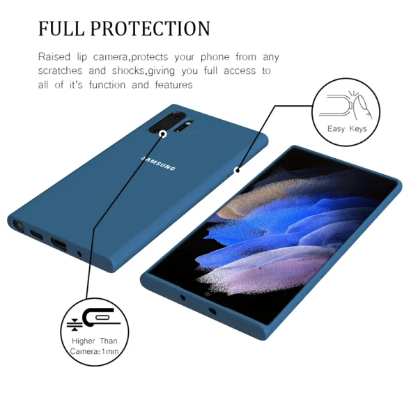 Official Liquid Silicone Case Cover For Samsung Galaxy Note 10 Plus - Image 11
