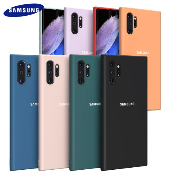 Official Liquid Silicone Case Cover For Samsung Galaxy Note 10 Plus - Image 9
