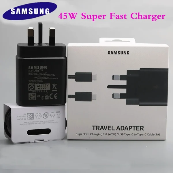 Original Samsung 45W USB Type C To C Super Fast Charger Adapter - Image 14