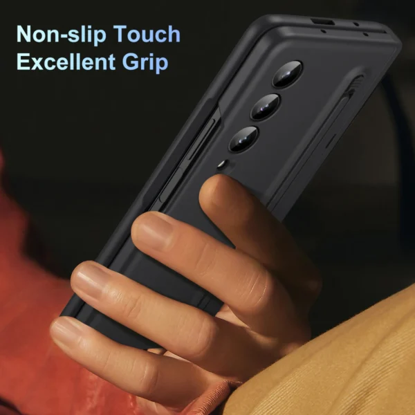 Luxury Premium Invisible Stand Hinge Stand Case Cover With S Pen For Samsung Galaxy Z Fold 4 - Image 16