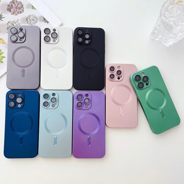 Luxury Premium Magsafe Magnetic Matte Silicone Shockproof Case Cover For iPhone Series