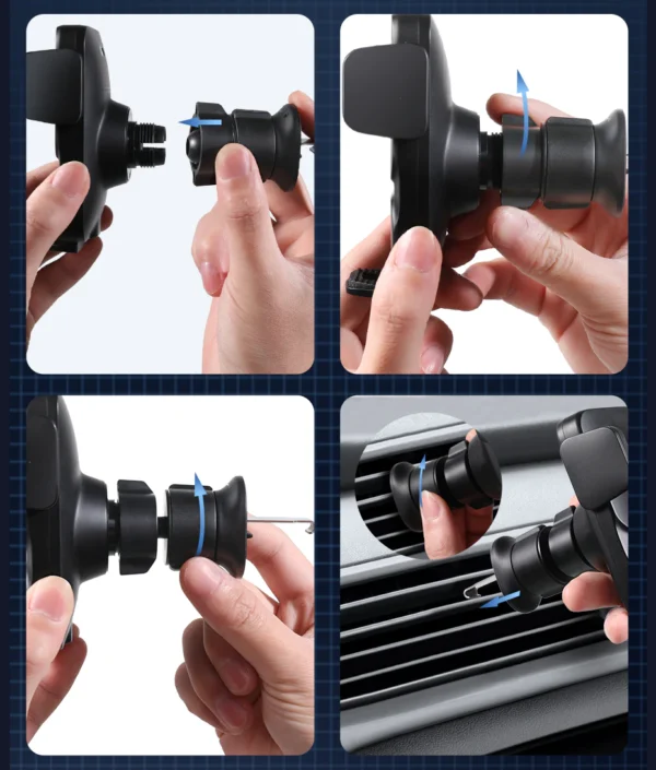 Baseus Car Mount Stand Wireless Charger 15W Car Phone Holder Auto Alignment Navigation Bracket - Image 19