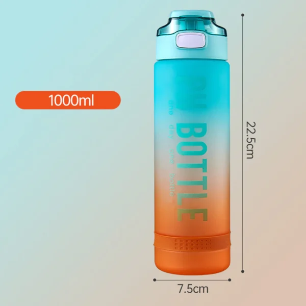 Portable Sports Fitness Space Cup PH Gradient Colour Water Bottle - Image 11