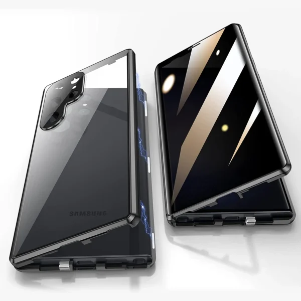 Luxury Premium 360° Full Surround Metal alloy Magnetic Case Cover For Samsung Galaxy S24 Ultra - Image 20