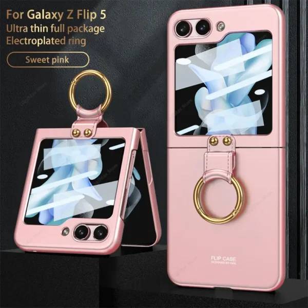 Luxury Premium Ring Case Cover For Samsung Galaxy Z Flip 5 5G - Image 19