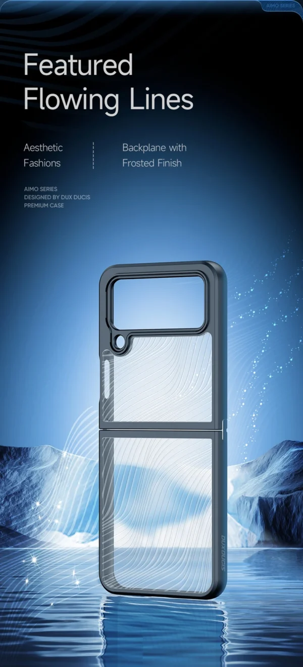 DUX DUCIS Crystal Clear with Flowing Lines Back Cover Case Cover for Samsung Z Flip 4 5G - Image 16