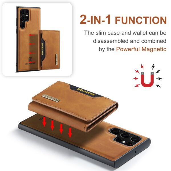 2 IN 1 Detachable Leather Wallet Case With Holder Function Protect Cover For Samsung Galaxy S22 Ultra - Image 26