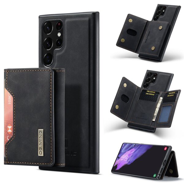 2 IN 1 Detachable Leather Wallet Case With Holder Function Protect Cover For Samsung Galaxy S22 Ultra - Image 27