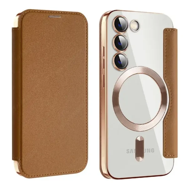 Luxury Premium Camera Protection Magsafe Wireless Charging Case Cover For Samsung S21 FE - Image 10