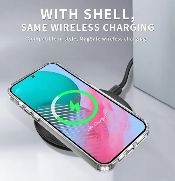 Luxury Premium Magsafe Transparent TPU Bumber Case Cover For Samsung Galaxy A54 - Image 9