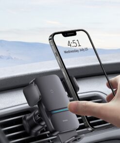 Baseus Car Mount Stand Wireless Charger 15W Car Phone Holder Auto Alignment Navigation Bracket