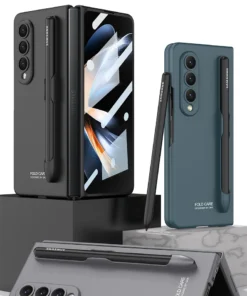 Luxury Premium Ultra Matte Bracket Folding Shockproof Hard With Pen Case Cover For Samsung Galaxy Z Fold 4