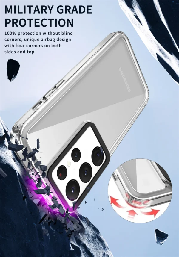 Luxury Premium Acrylic Clear Transparent Case Cover For Samsang Galaxy S22 Ultra/S23 Ultra - Image 5