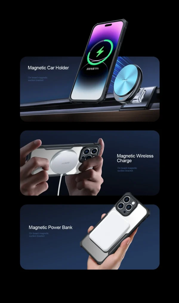 Xunnd Military Airbag Shockproof Magsafe Back Case Cover For iPhone Series - Image 13