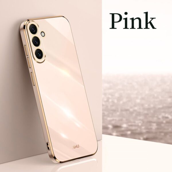 Luxury Premium Electroplated Gold Plated Case Cover and 3D Glass Protector For Samsung Galaxy A14/A34/A54 - Image 23
