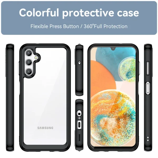 Luxury Premium Shockproof Bumper Phone Case Cover and 3D Glass Protector for Samsung Galaxy A54 - Image 5