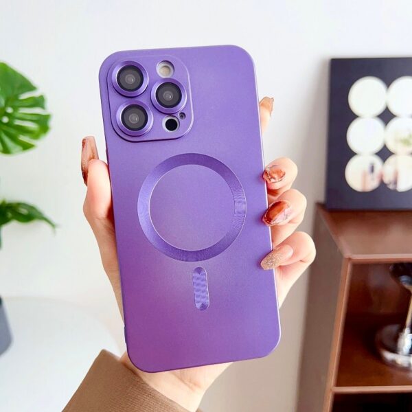 Luxury Premium Magsafe Magnetic Matte Silicone Shockproof Case Cover For iPhone Series - Image 16