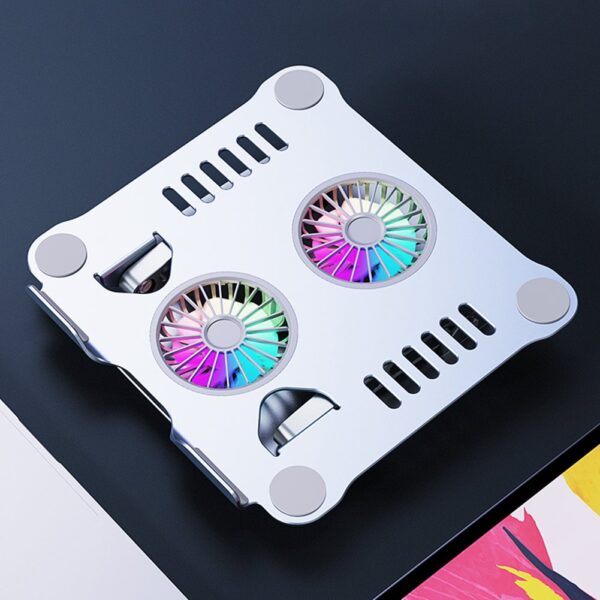 4.1 Radiator Foldable Laptop Stand With Dual Cooling Fan Heat Dissipation - Image 7