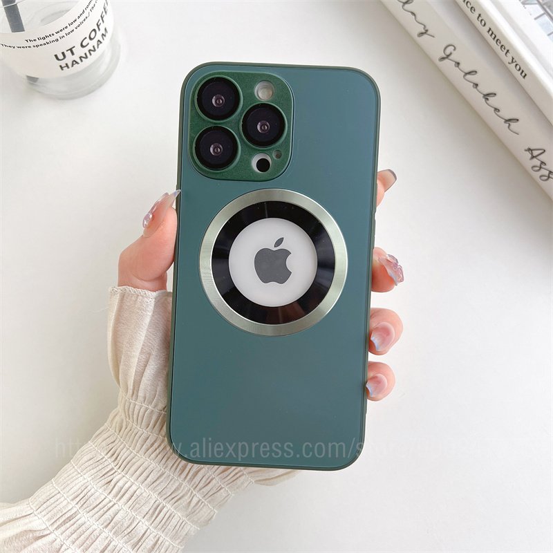 Luxury Fashion Frosted AG Silicon Frame Anti-drop With Lens Case Cover For iPhone Series - Image 22