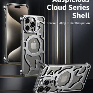 Luxury Ultra thinTitanium Metal Magnetic Magsafe Wireless Charging Metal Case Cover For iPhone Series