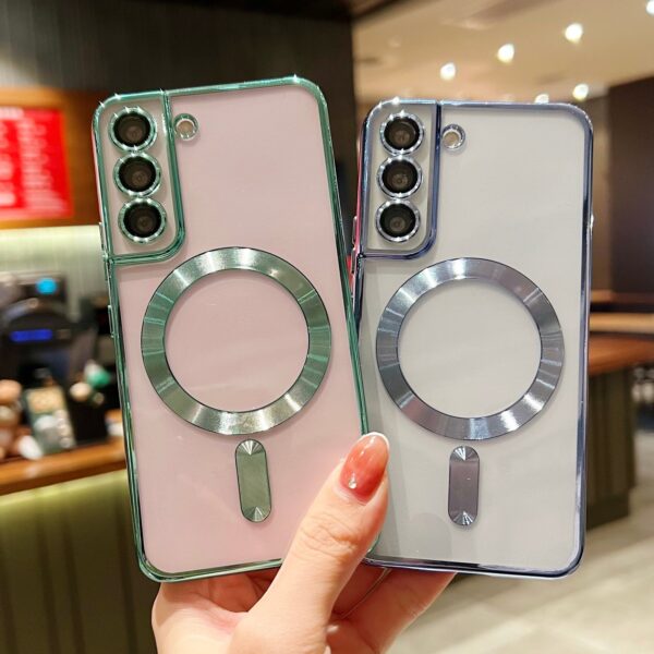 Luxury Premium Transparent Plating Anti-Scratch with Full Camera Cover For Samsung Galaxy S21 - Image 15