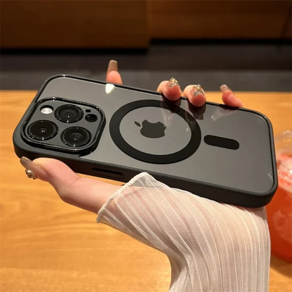 Luxury Shockproof Transparent Anti-fall Magsafe Clear Acrylic Hard Case Cover For iPhone Series - Image 11