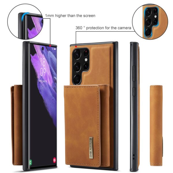 2 IN 1 Detachable Leather Wallet Case With Holder Function Protect Cover For Samsung Galaxy S22 Ultra - Image 28