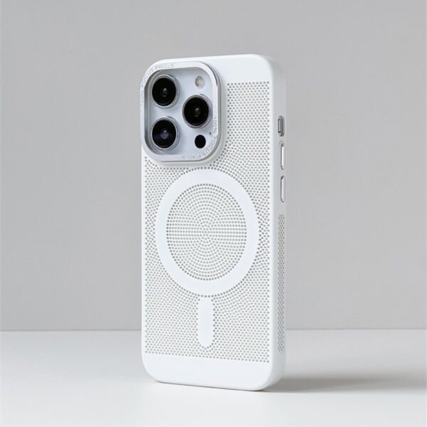 Luxury Premium Magnetic Grid Breathable Heat Dissipation Cooling Slim Case Cover For iPhone Series - Image 11