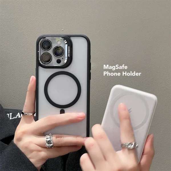 Luxury Shockproof Transparent Magsafe Magnetic Transparent Case Cover For iPhone 14 Pro Max/15 Pro Max/16 Pro Max - Image 30