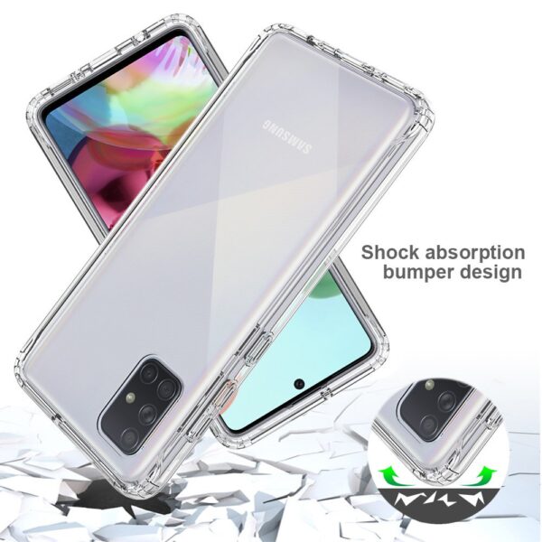 Luxury Premium Anti-Burst Transparent Case Cover and 3D Glass Protector For Samsung Galaxy A51/A71 - Image 12