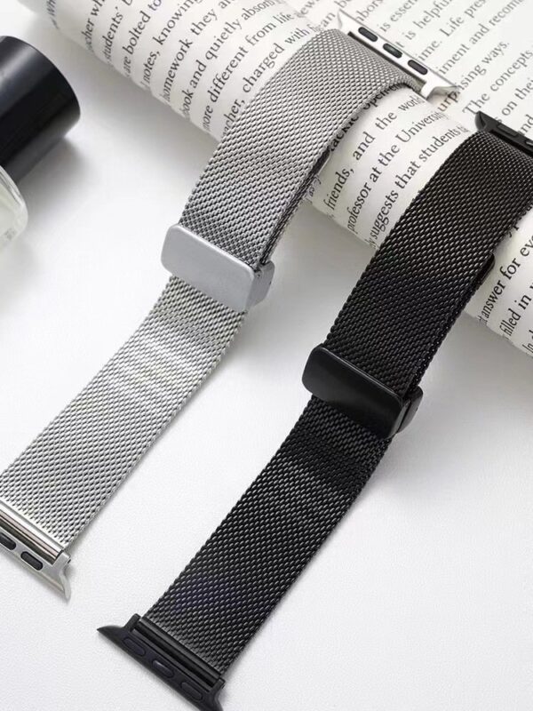 Milanese Magnetic Loop Strap bracelet Band For iWatch Series - Image 22