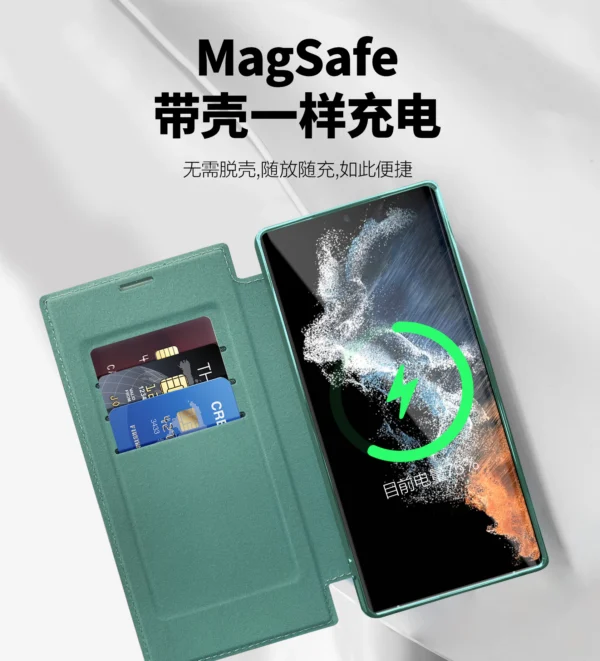 Luxury Premium Camera Protection Magsafe Wireless Charging Case Cover For Samsung S23 Ultra - Image 10