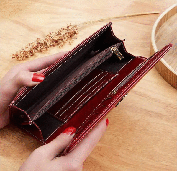 Luxury Premium PU Leather High Quality Fashion Women Purse Cards Holder - Image 20