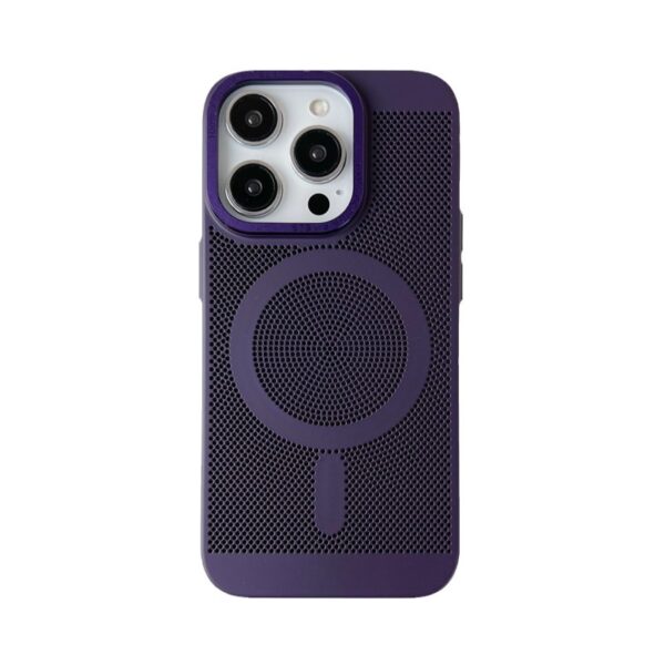 Luxury Premium Magnetic Grid Breathable Heat Dissipation Cooling Slim Case Cover For iPhone Series - Image 14